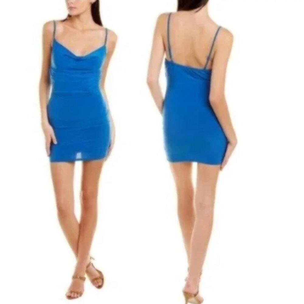 NWT Bebe Blue Mini Slip Dress XL